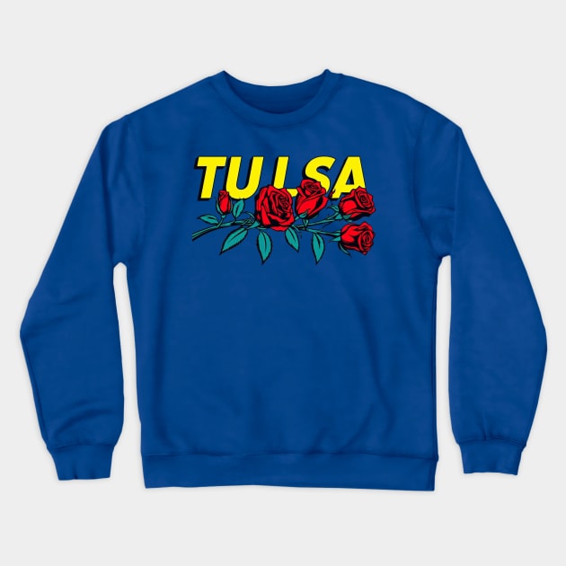 Tulsa Roses Crewneck Sweatshirt by Americansports